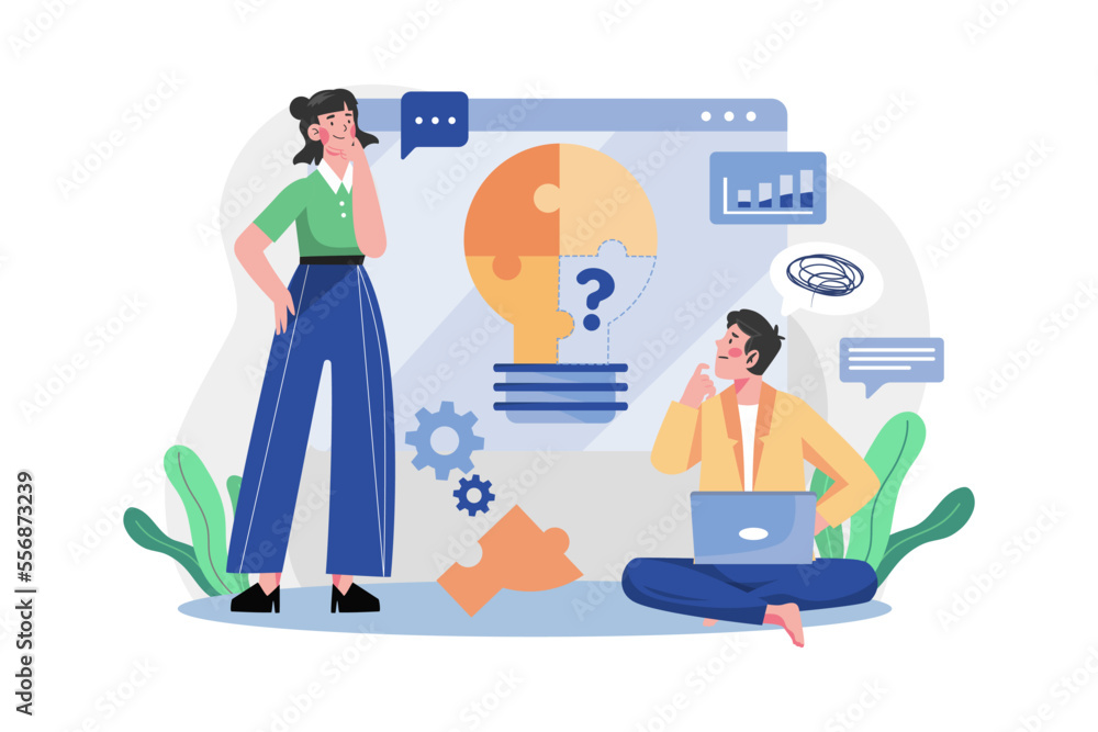 Something Is Missing Illustration concept on white background Something Is Missing Illustration concept on white background