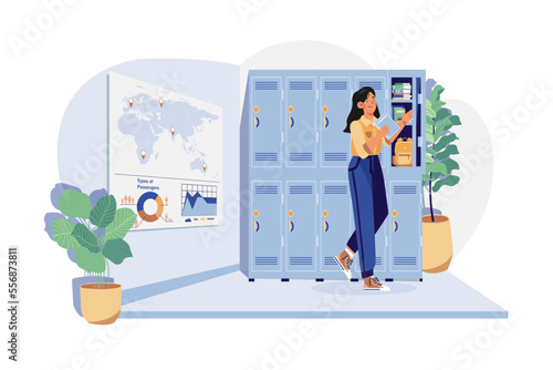School Locker Room