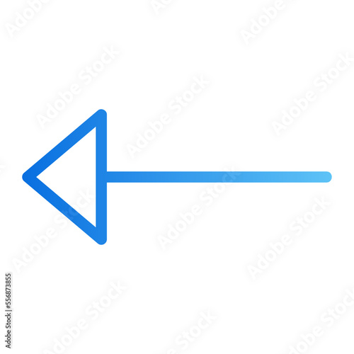 left arrow gradient icon