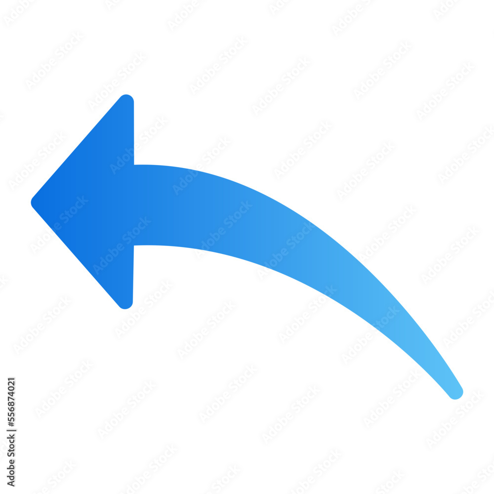 left arrow gradient icon