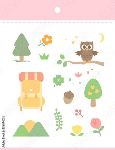 Easy-to-use hand drawing sticker illustration 