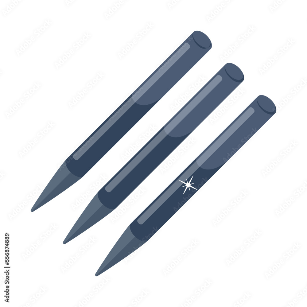 A customizable flat icon of knife A customizable flat icon of knife