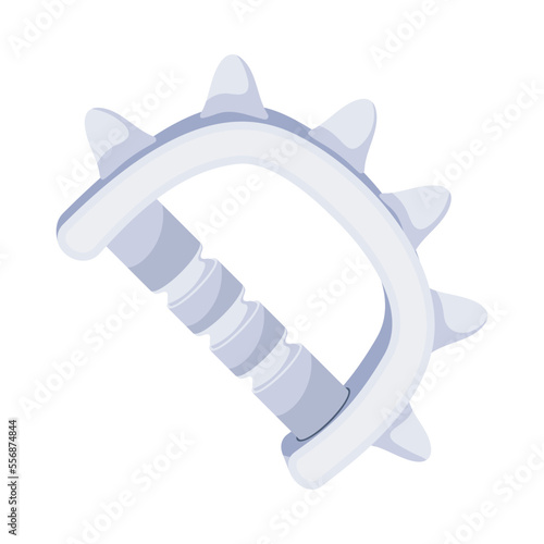 Premium flat icon of ninja knuckles