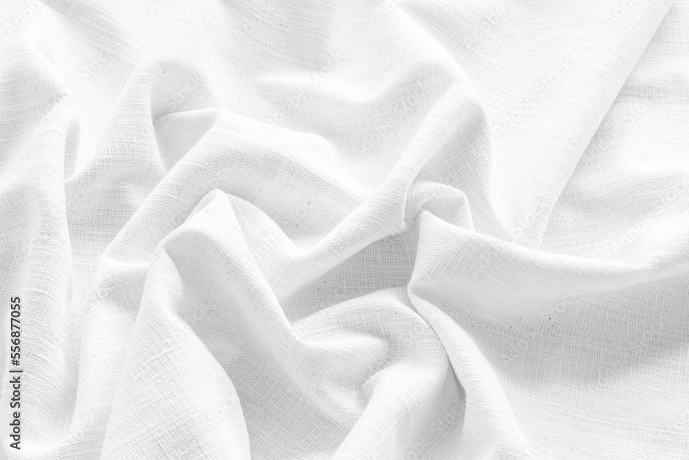 Obraz premium natural fabric linen texture for design. sackcloth textured backdrop. White Canvas for Background..