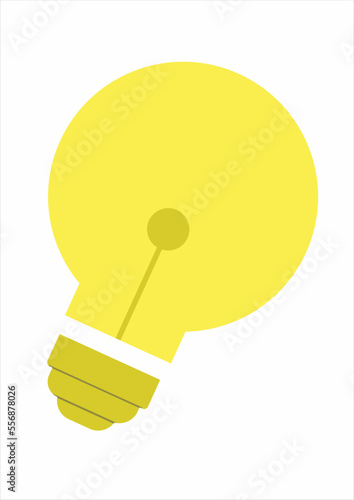 The light bulb is full of creative ideas and thoughts, analytical thinking to process. Light bulb icon vector. illustration symbol idea.