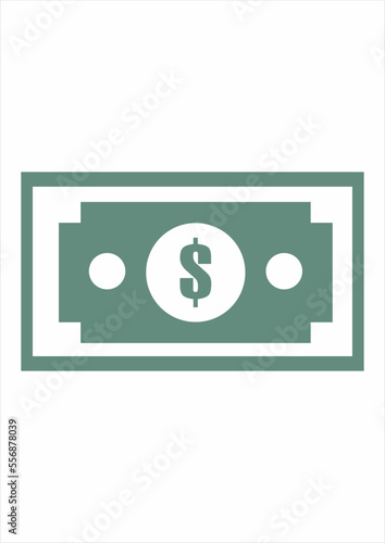 money vector illustration, can be used for paymentpurchase logo United states dollar sign. Green paper money for business
