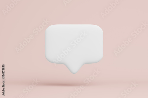 Free Download 3D speech bubble symbols isolate on pink background. 3d speech bubble object with empty space for social media. 3d render illustation. - GFXLoad