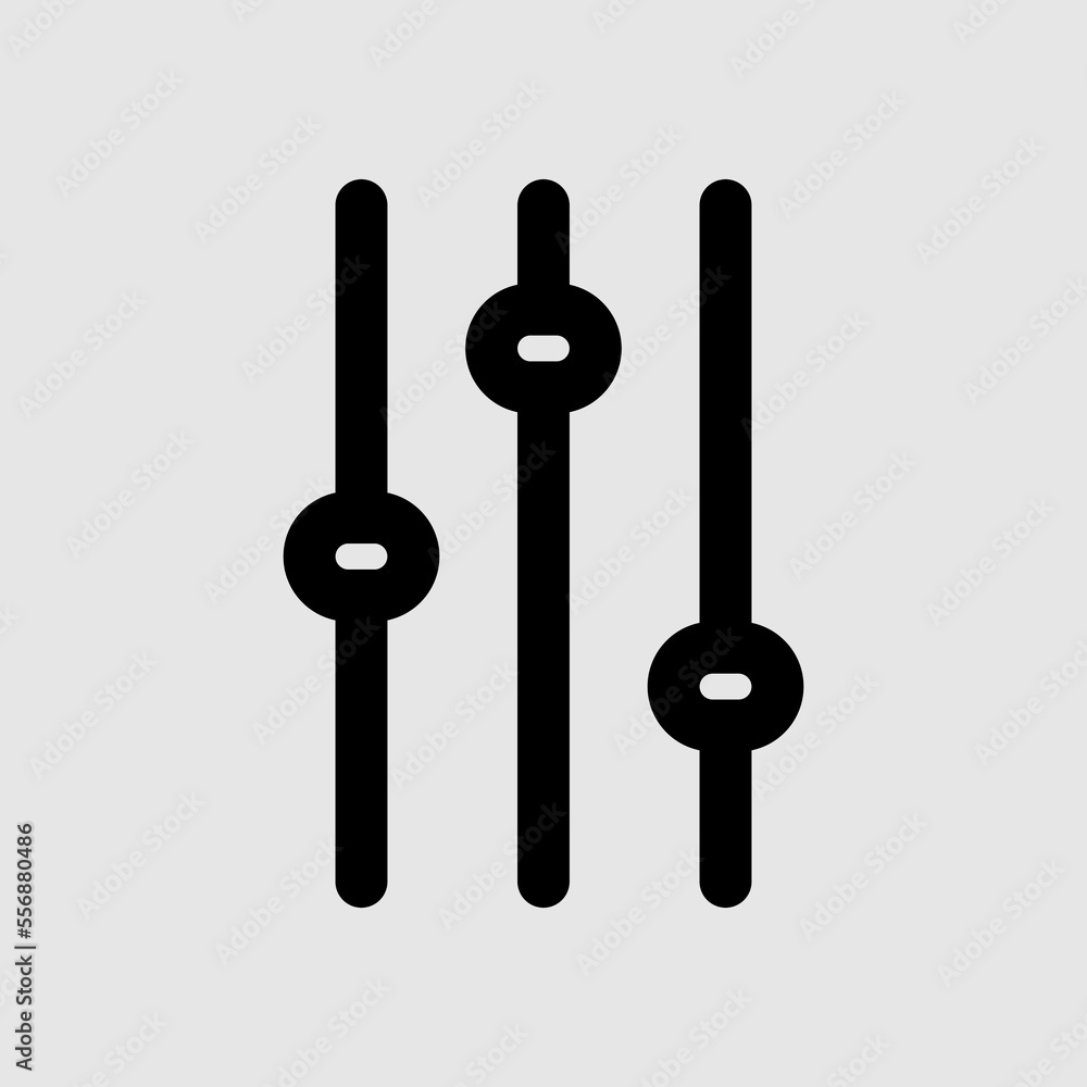 Settings icon in line style about user interface, use for website mobile app presentation Settings icon in line style about user interface, use for website mobile app presentation