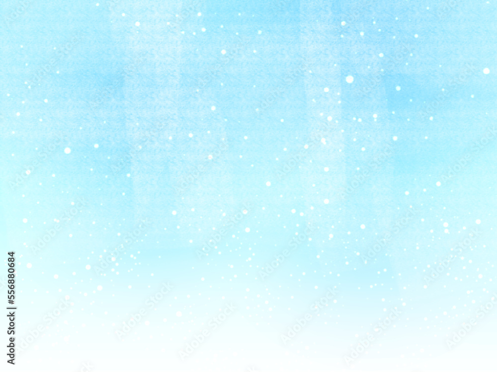 Fototapeta premium ブルーとホワイトのグラデーションと光の散る背景