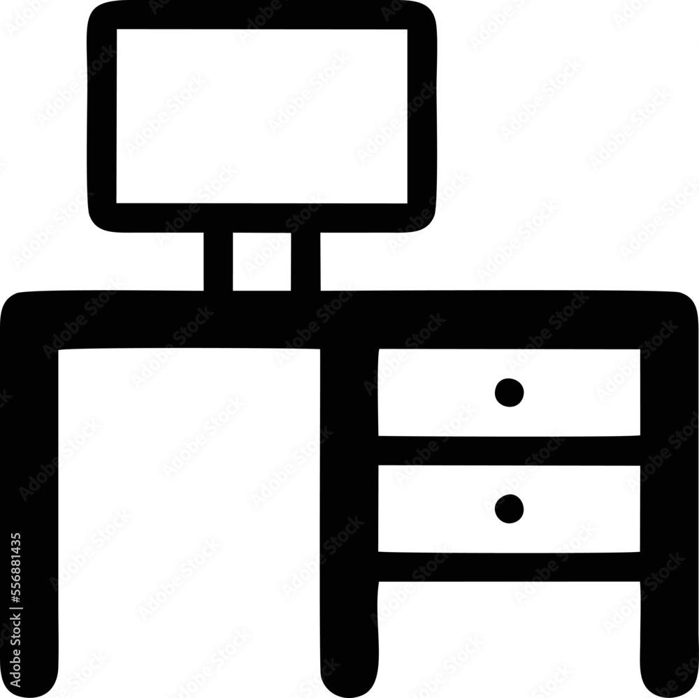 Computer icon symbol in a white background, black laptop icon symbol on the white background	
