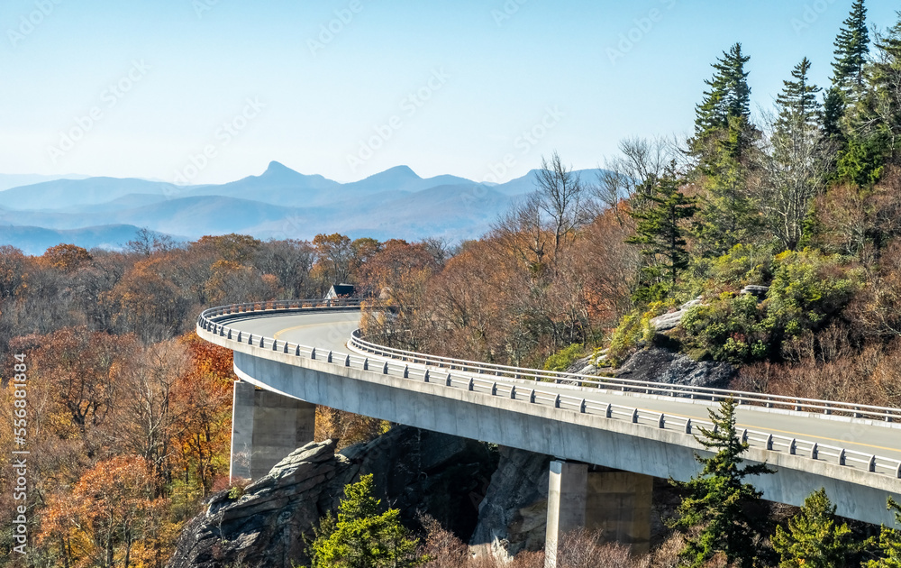 Blue Ridge Mountains in autumn in North Carolina Blue Ridge Mountains in autumn in North Carolina