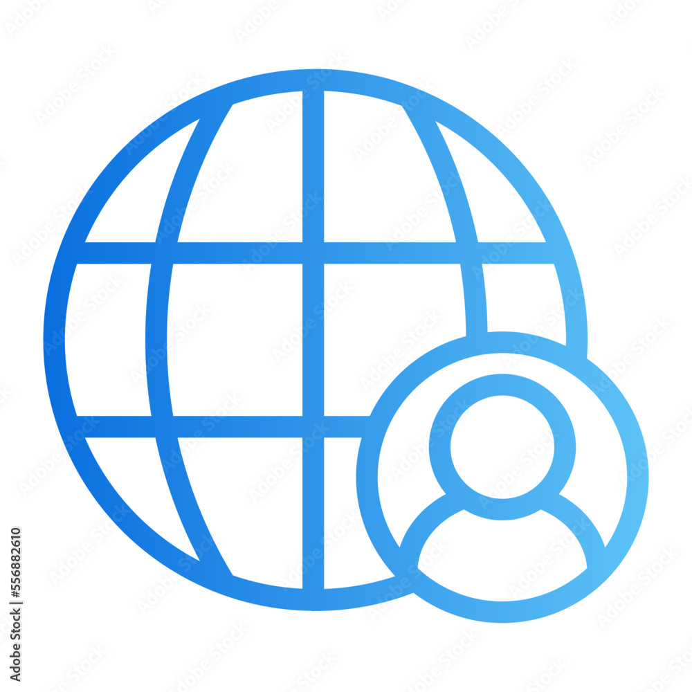 world gradient icon world gradient icon