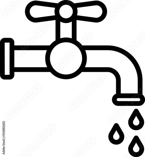 green water tap Vector Icon
