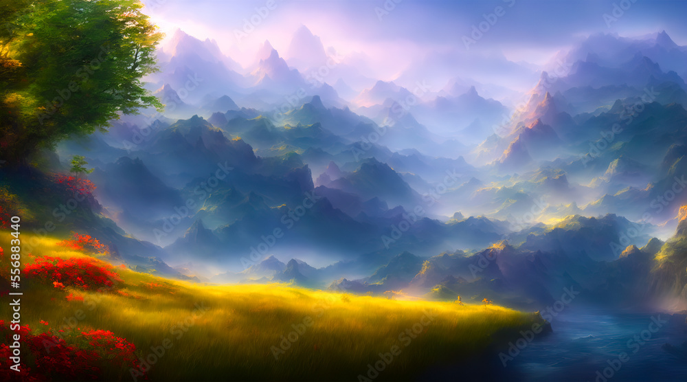 Obraz premium Golden autumn in the forest