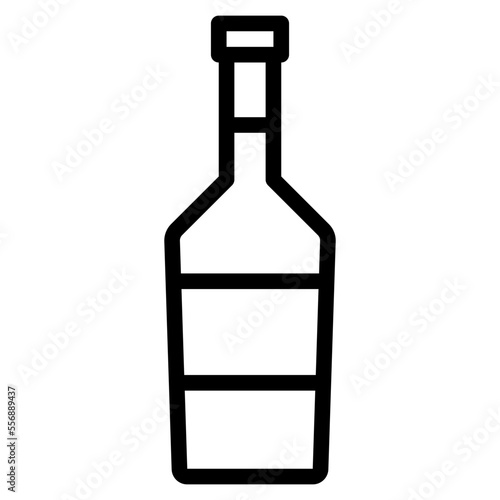 Bottle line icon