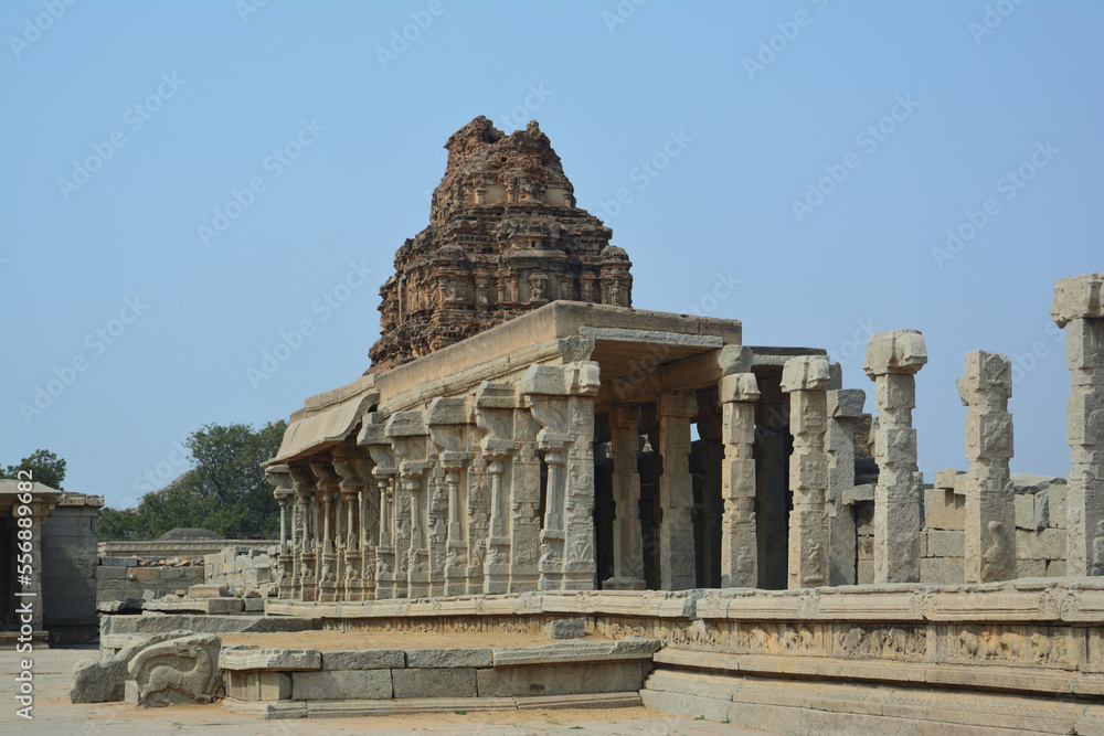 The ancient temple complex of Shree Vijaya Vithala temple, Hampi,Karnataka state, India. A UNESCO World Heritage Site The ancient temple complex of Shree Vijaya Vithala temple, Hampi,Karnataka state, India. A UNESCO World Heritage Site