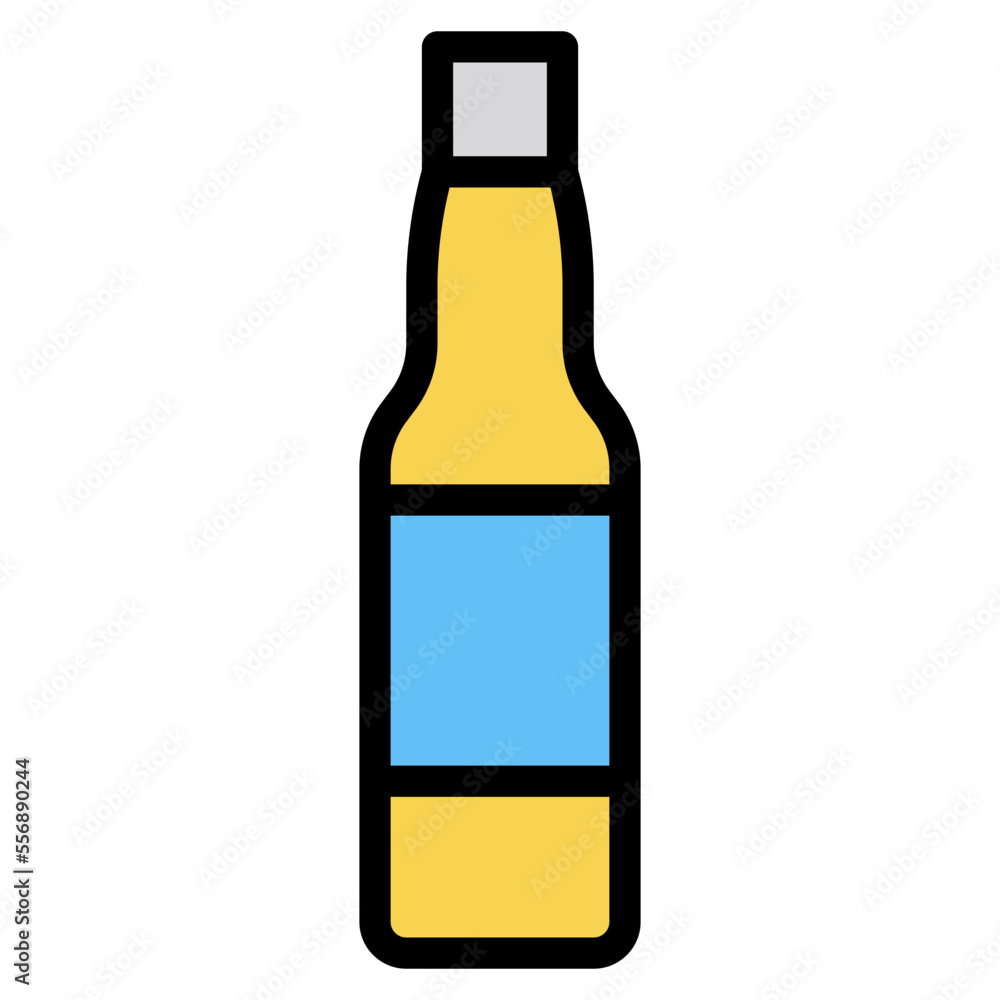 Bottle line icon