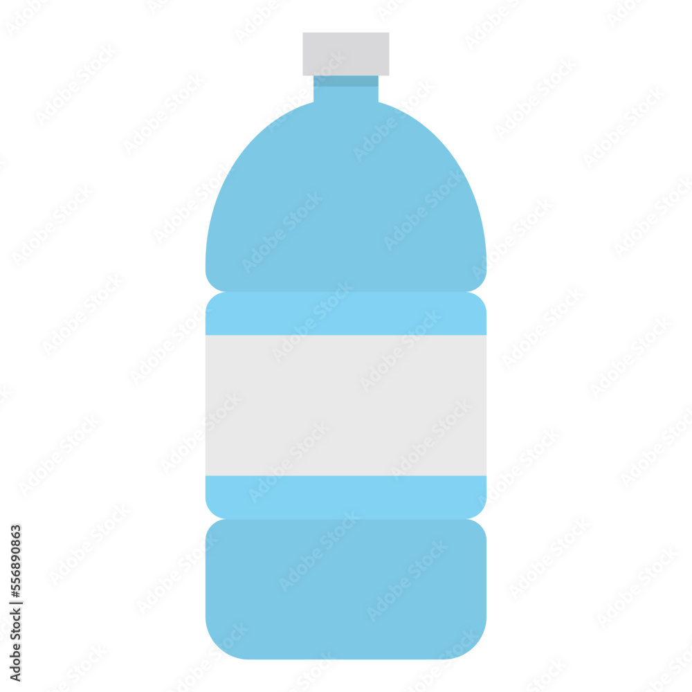Fototapeta premium plastic bottle flat icon