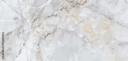 Vector white marble realistic texture. Light stone background. Luxury rock tile design. Vintage flooring mineral plate pattern. Old premium kitchen parquet, top view. Gray detailed marble surface