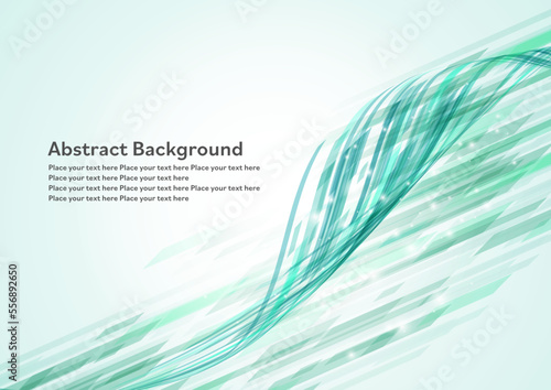 輝くネットワーク・テクノロジー背景