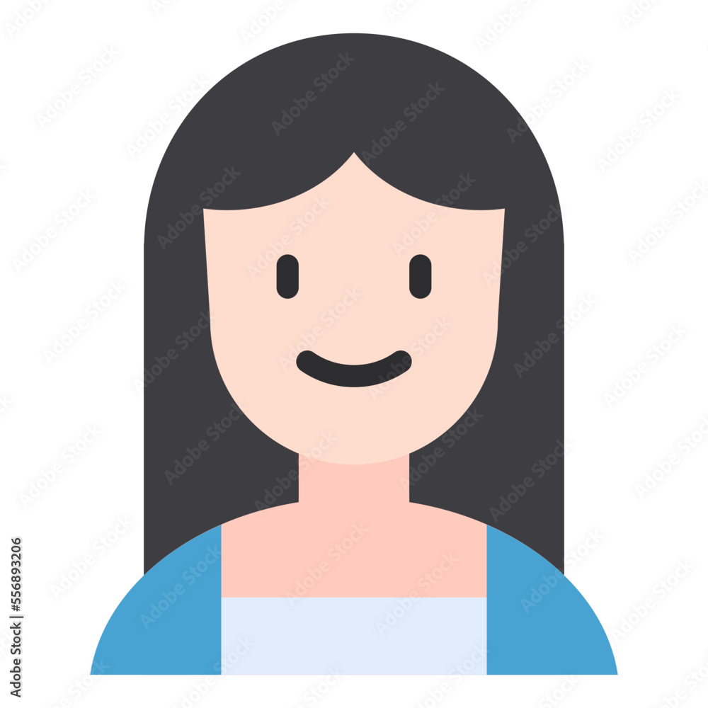 female flat icon