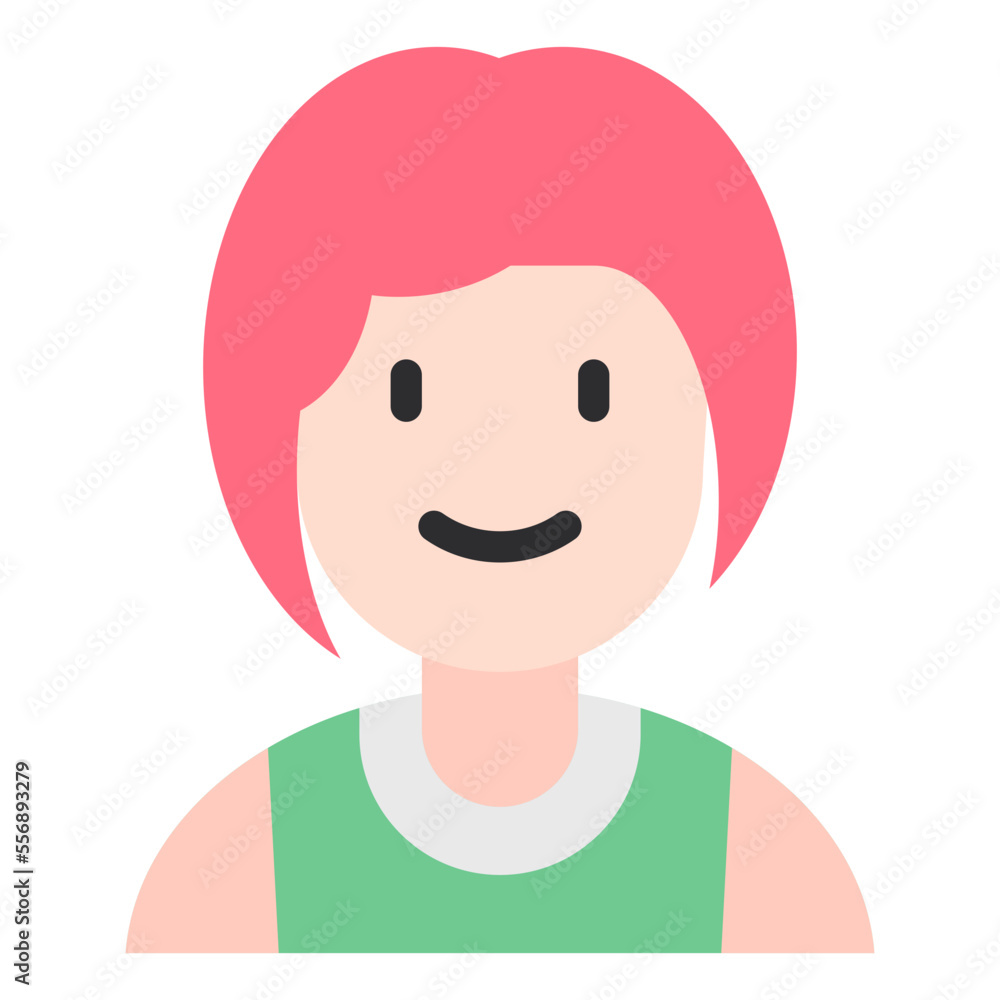 girl flat icon