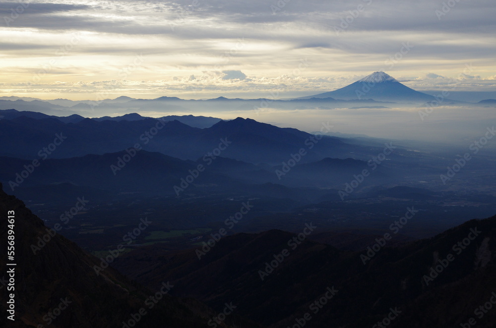 Obraz premium mountains in the morning