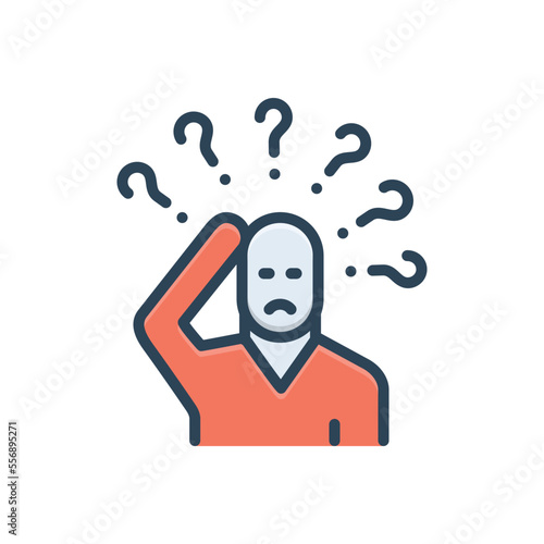 Color illustration icon for commonly