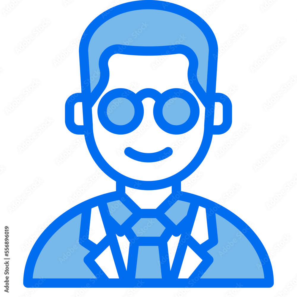 avatar blue line icon avatar blue line icon
