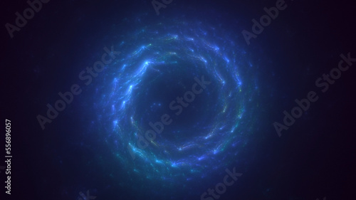 3D rendering abstract circle light background