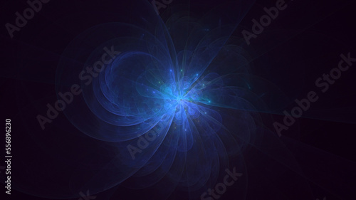 3D rendering abstract circle light background