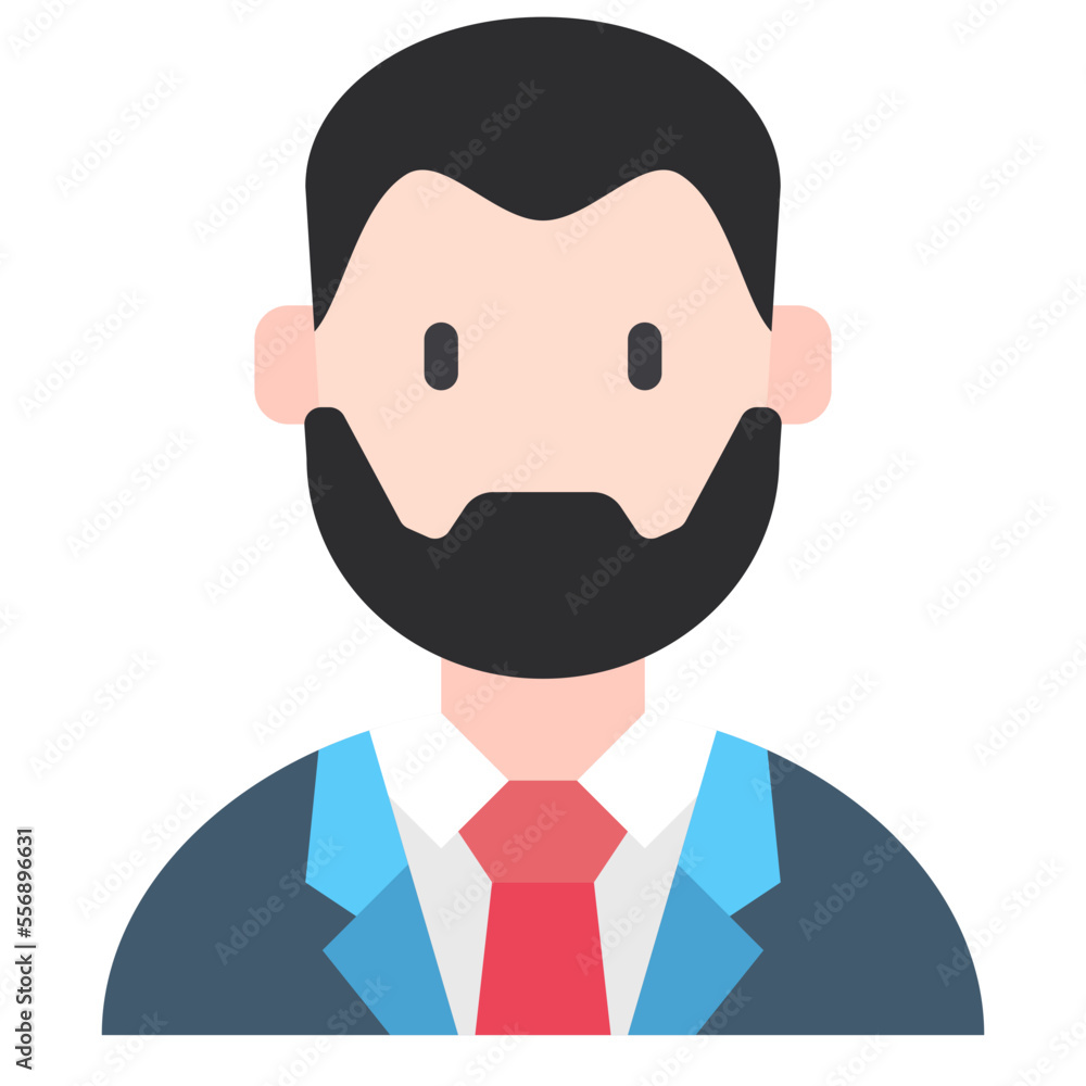 business man flat icon