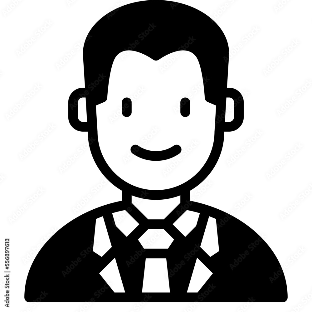 businessman glyph icon businessman glyph icon