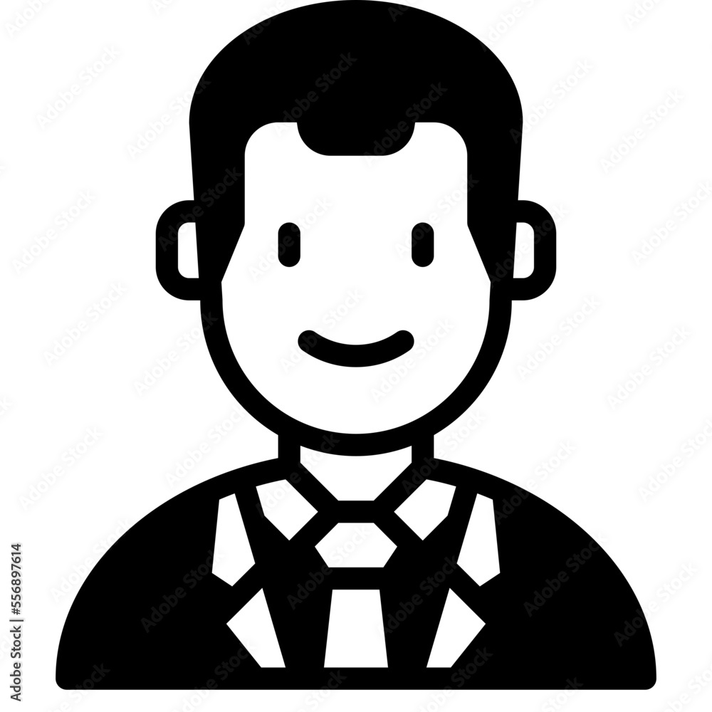 businessman glyph icon businessman glyph icon
