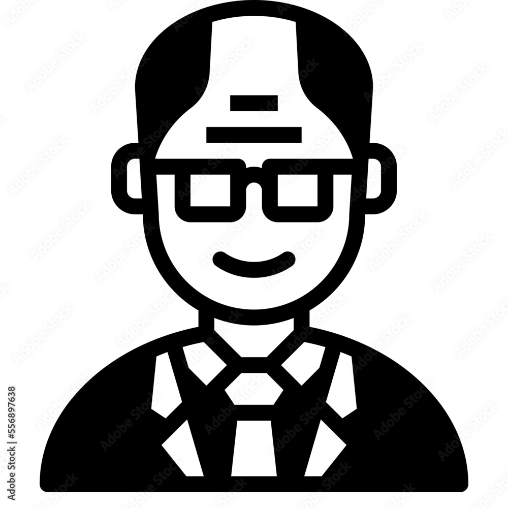 old man glyph icon old man glyph icon