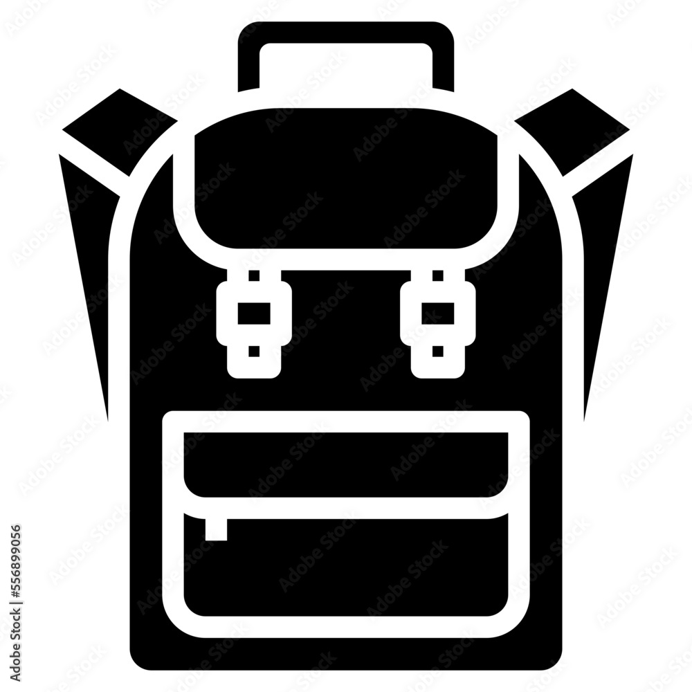 bag glyph icon