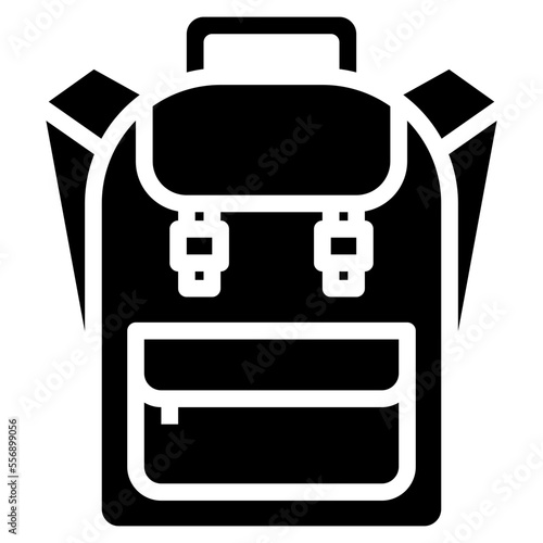 bag glyph icon