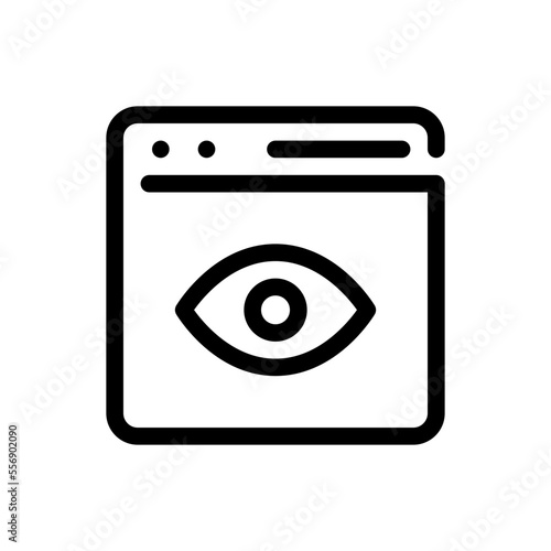 visualization line icon