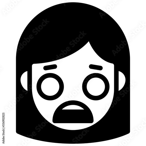 confounded glyph icon