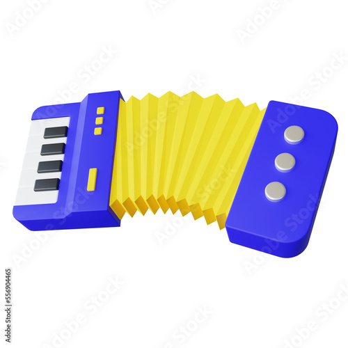 Accordion 3d icon