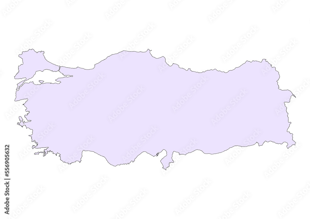 The PNG Map of Turkiye