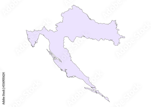 The PNG Map of Croatia 