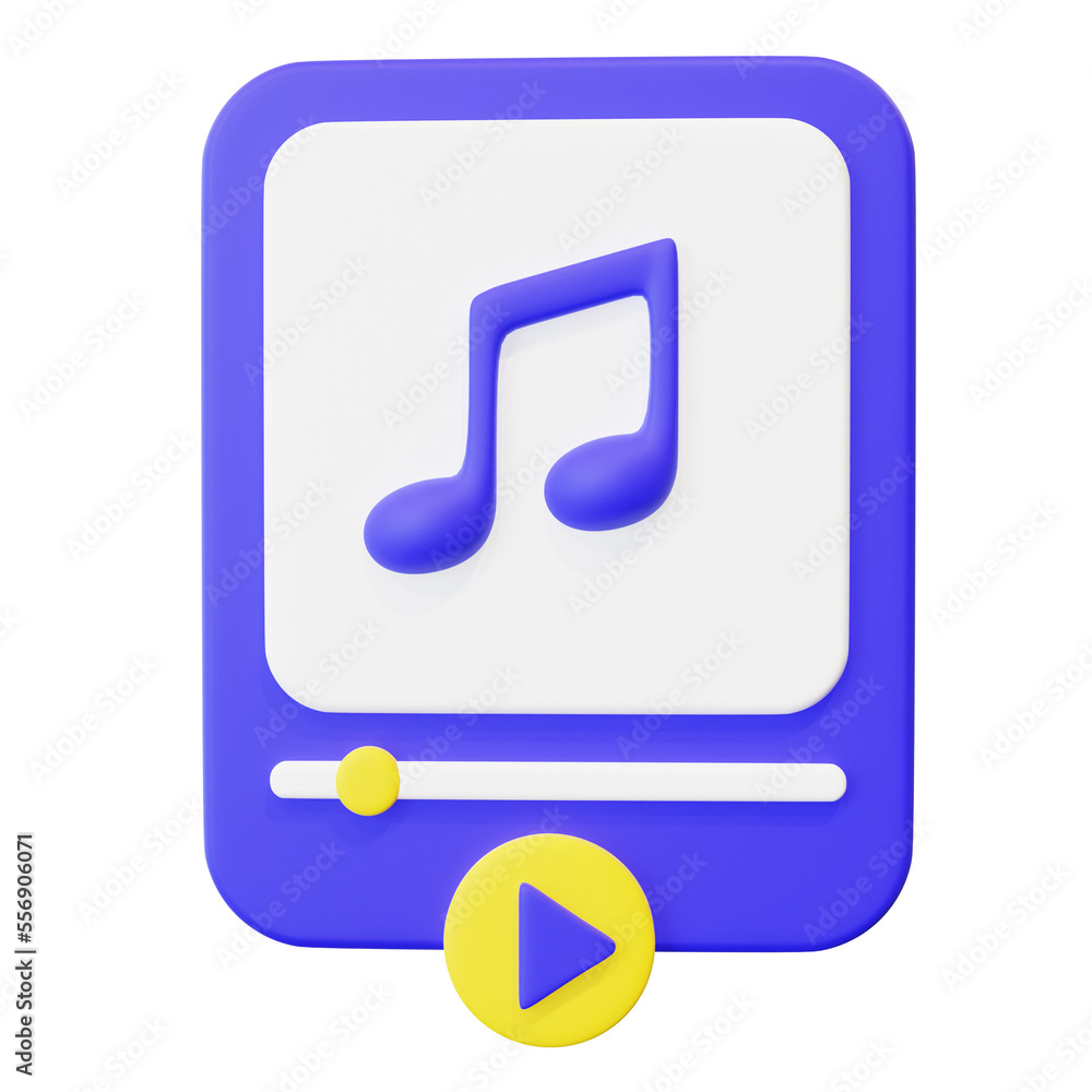 Music Player 3d Icon Music Player 3d Icon