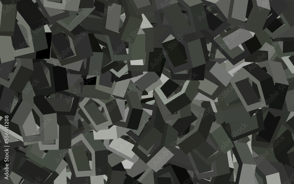 Obraz premium Dark Gray vector pattern with colorful hexagons.