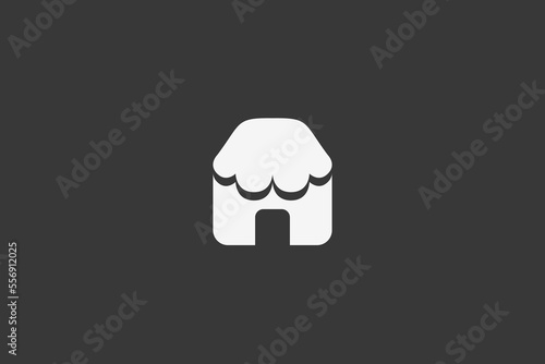 Illustration vector graphic of outlet or store minimalist