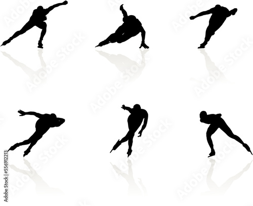 アイススケート、ベクターファイル