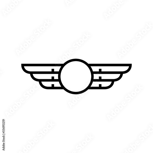 modern wings logo design vector sign