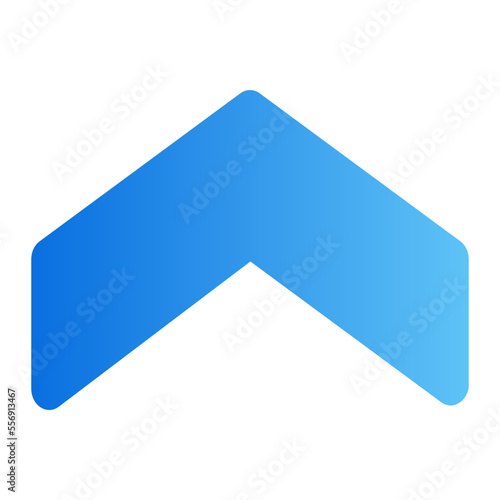 up arrow gradient icon photo