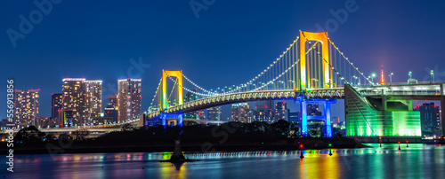 Photography レインボーブリッジのライトアップと東京の夜景