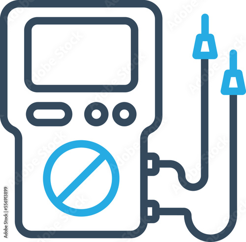  Green ammeter Vector Icon
